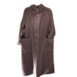 United Colors of Benetton Military Green Hooded Wool Long Coat. 38